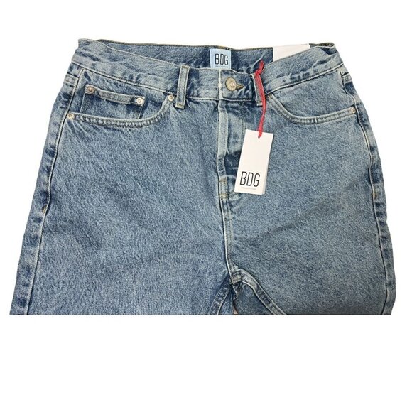 BDG Urban Outfitters Mens Button Fly Denim Raw Hem Dad Jean Shorts Sz 32 New - Picture 5 of 11